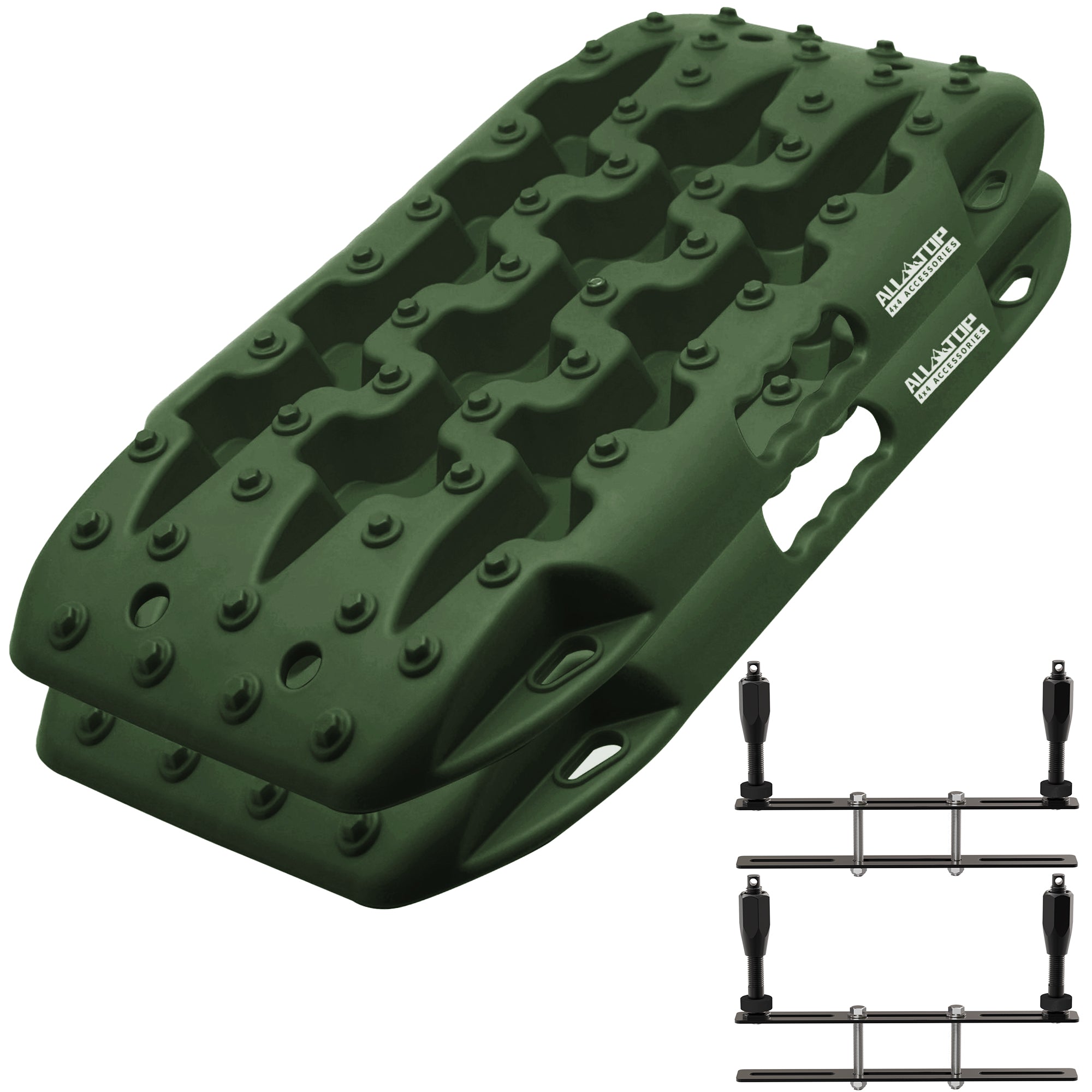 2Pcs Recovery Board Mini, 3rd Gen & Mounting Kit (Army Green)