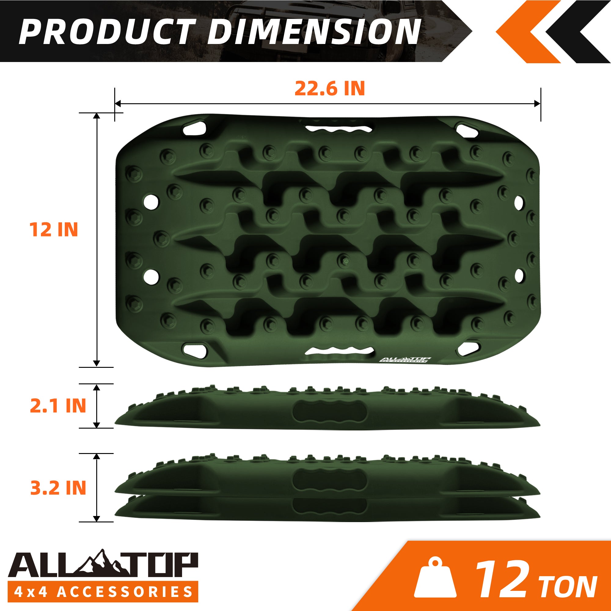 2Pcs Recovery Board Mini, 3rd Gen (Army Green)