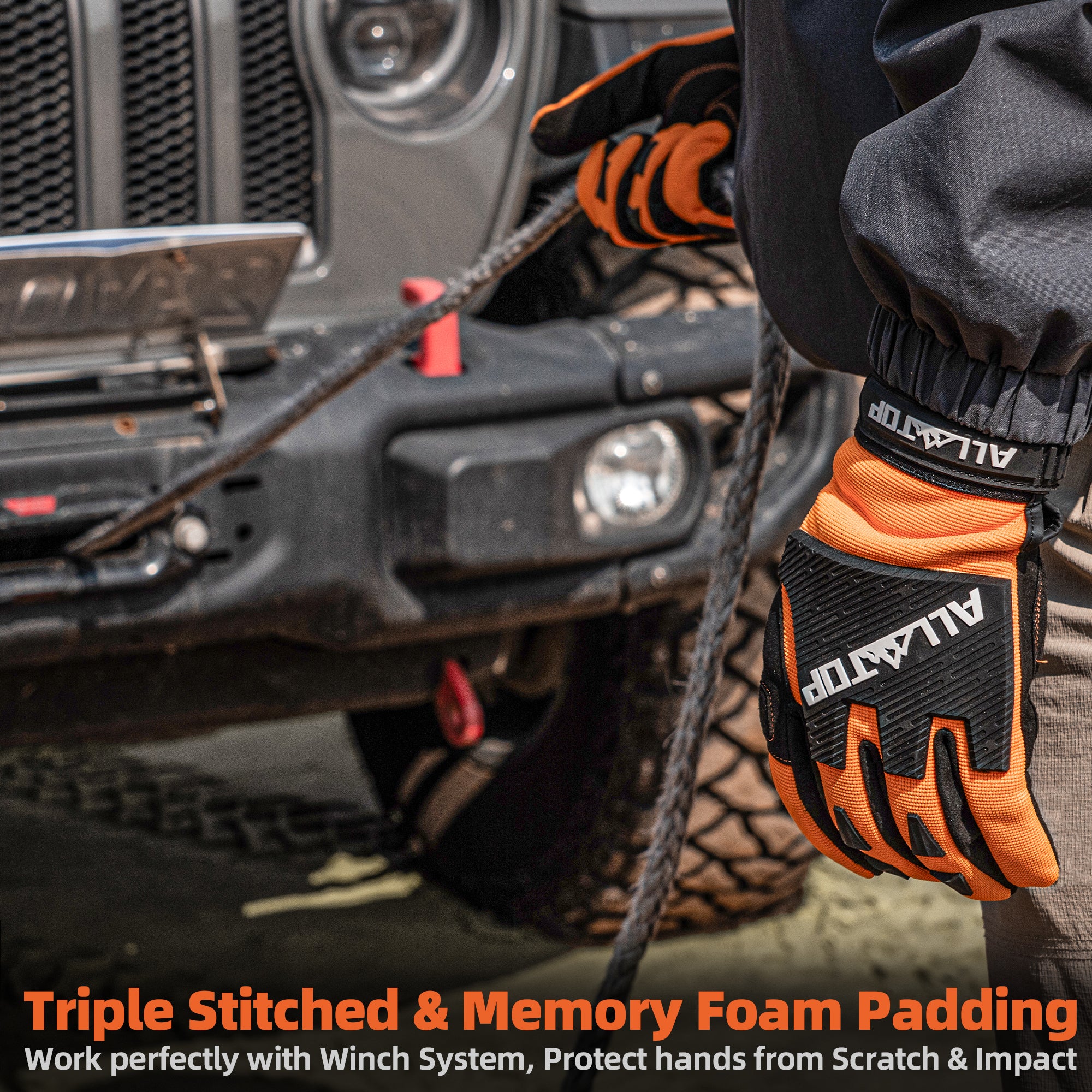 ALL-TOP 4x4 Work Gloves Orange